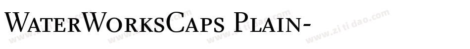 WaterWorksCaps Plain字体转换